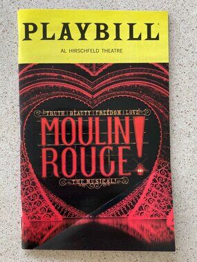 Playbill Moulin Rouge! The Musical MEG DONNELLY CHRISTIAN DOUGLAS Creased 2025